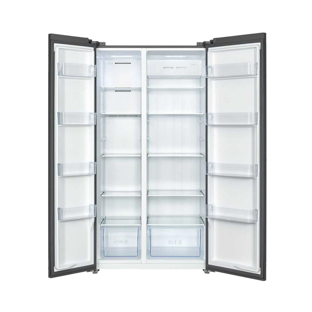 TCL Refrigerator  / Side by Side - 2 Doors / Inverter / 21.6 cu ft  /  Silver - (TRS-P650YB1XS)