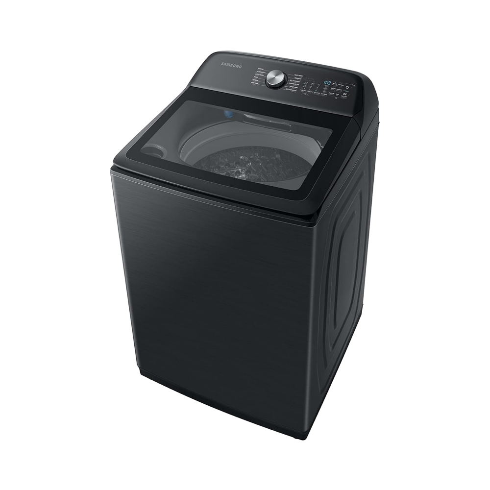 Samsung Auto Washing Machine / Top Load / 21KG / Inverter / Smart Check / Steam / Black - (WA21A8376GV/YL)