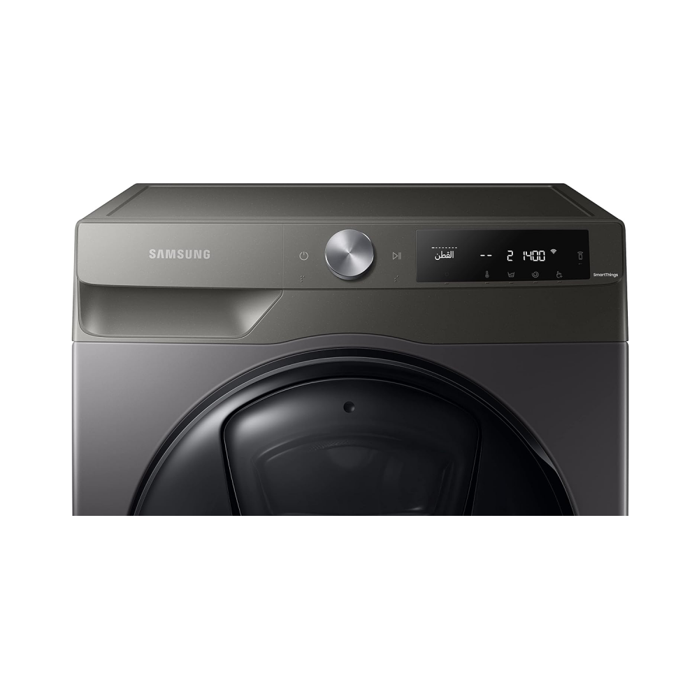 Samsung Auto Washing Machine / Front Load / Wi Fi / Inverter / Steam / Washing 9Kg - 6kg Dryer / Inox - (WD90T654DBN/YL)