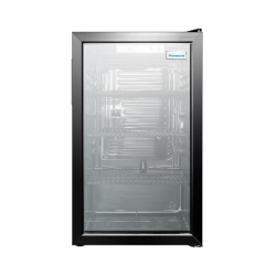 Winner Beverage Refrigerator / Glass Door / 4.5 cu/ft (126Ltr) / Black - (WJC126)