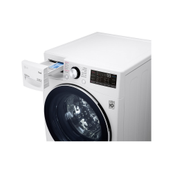 LG Auto Washing Machine / Front Load / Steam / Inverter / Turbo Wash / 15Kg - 8kg Dryer / ThinQ / White - (WS1508WHT)