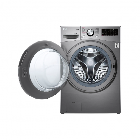 LG Auto Washing Machine / Front Load / Inverter / Turbo Wash / 14Kg - 8kg Dryer / ThinQ / STAINLESS SILVER - (WS1408XMT)
