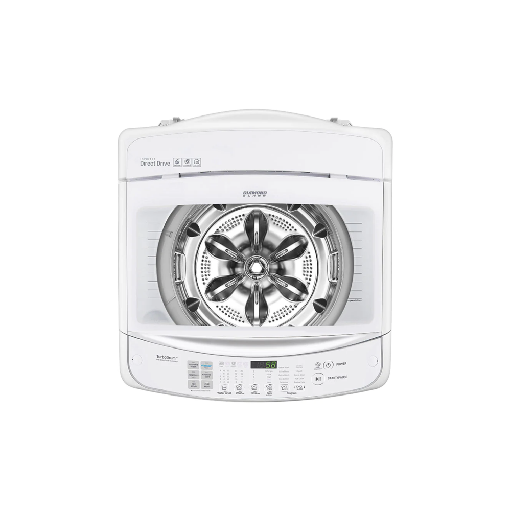 LG Auto Washing Machine / 14KG / Top Load / Wi Fi / Steam / 6 motion DD / Inverter / Turbo Wash / ThinQ / White - (WTS14HHWK)