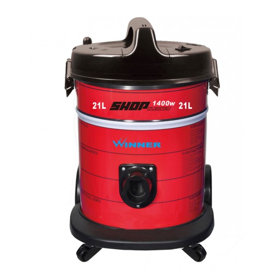 Winner Vacuum Cleaner/Drum/21Ltr/1400W/Red - (WYDE1400W)