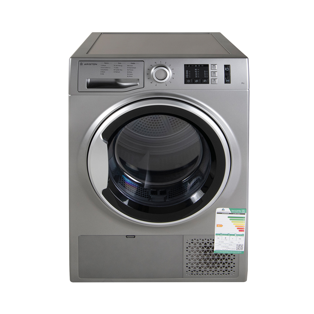 Ariston Dryer/Condenser/Front Load/Inverter/8kg/Silver - (NTSCM108BS 60HZ)