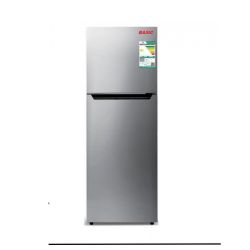 ثلاجة أساسية بابين / 12.3 قدم مكعب - 348 لتر / فضي (BRD-480ML-SS)