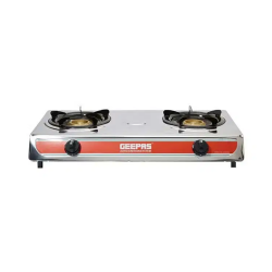 طباخ غاز طاولة جيباس / 2 عين / اشعال ذاتي / ستانلس ستيل-برتقالي- (GK5605)
