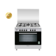 GlemGas Gas Cooker / 5 Burner / 60X90 / FS / Steel - (AL9612GIFS)