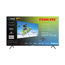 (NIK70MEU4QLED) - شاشة نيكاي 70بوصة كيوليد / ويب او اس / سمارت / تصميم إطار نحيف / 2يو اس بي / 3 اتش دي ام اي