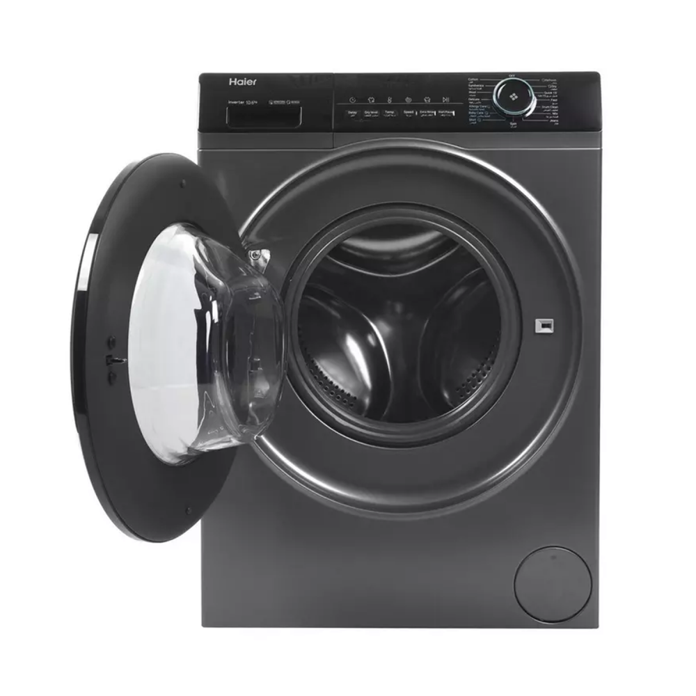 Haier Auto Washing Machine/Front load/10kg-6Kg/Dark Grey- (HWD100-BP14939S6)