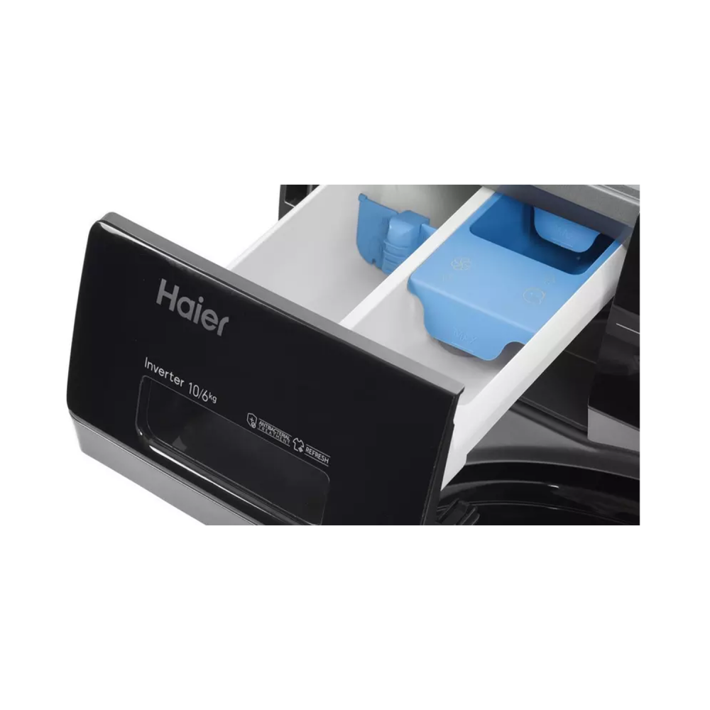 Haier Auto Washing Machine/Front load/10kg-6Kg/Dark Grey- (HWD100-BP14939S6)