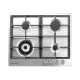 Kelvinator Builtin Gas Hob/60cm/4 Burner/Trible Flame/Heavy Grid - (KRBH-GAFCTSBX-164/X)